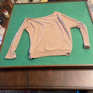Brown off the shoulder women’s top – size large